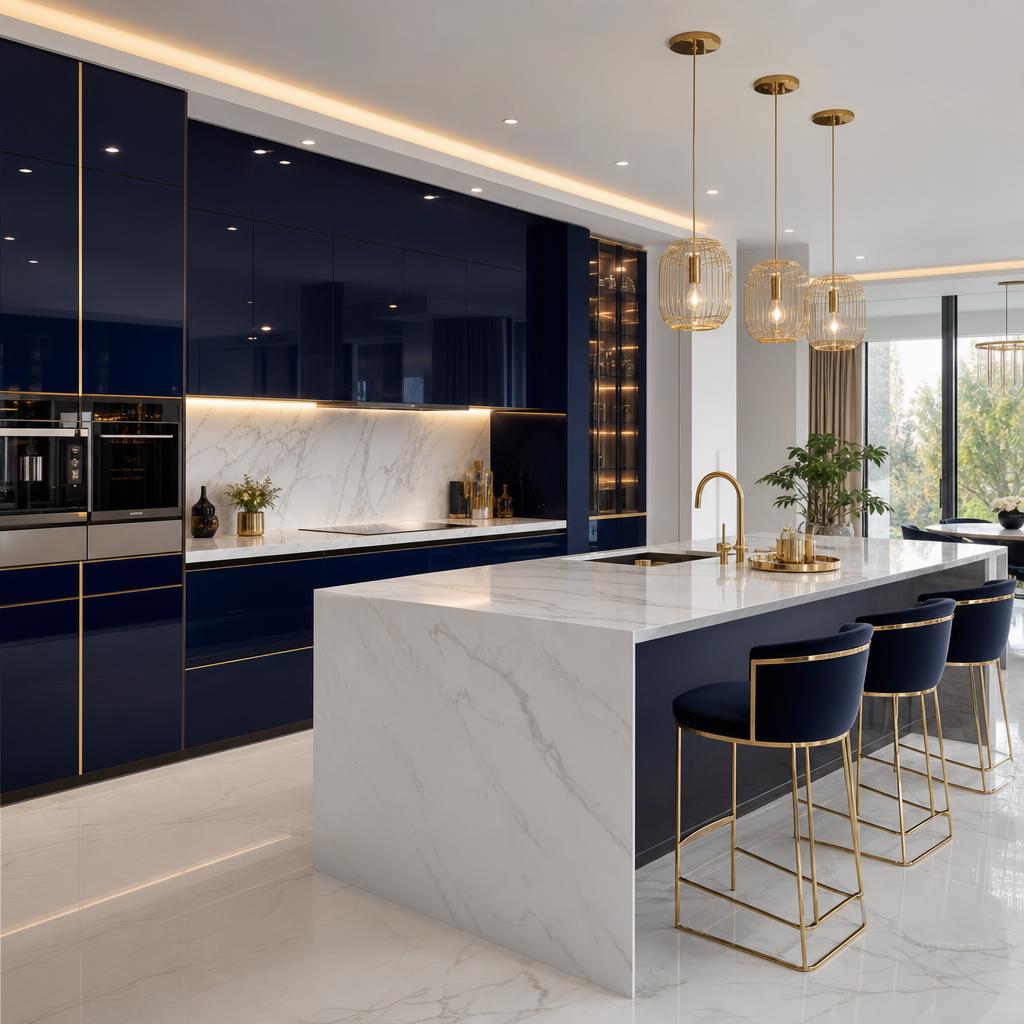 Кухня Sapphire Blue MDF
